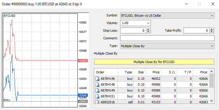Multiple Close for orders